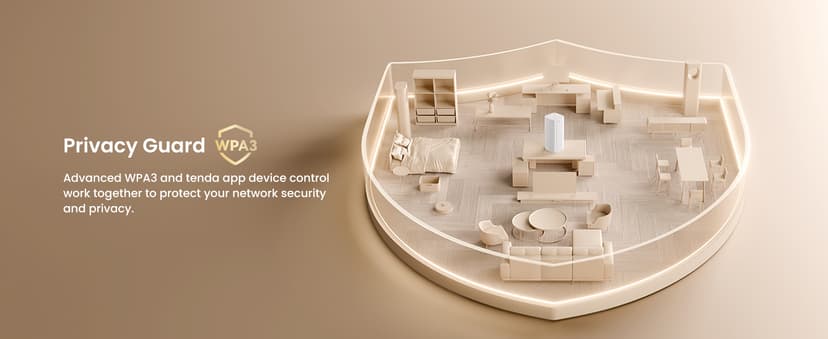 Tenda AX3000 WiFi 6 Mesh System Nova MX12 - Whole Home Covers up to 7000 sq.ft - Dual-Band Mesh Network for 160+ Devices - 1.7 GHz Quad-Core CPU - Replaces Wireless Router - 3-Pack(2025 New Version)