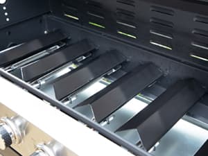 Sophia & William 6-Burner Propane Gas BBQ Grill with Side Burner & Porcelain-Enameled Cast Iron Grates, Stainless Steel Barbecue Grills Outdoor Cooking for Outside, 665 SQ.IN. Cooking Area, 65,800BTU