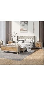 Merax Twin Size Wood Loft Bed, House Bed Frame with Ladder and Safety Guardrails for Kids, No Box Spring Needed, White