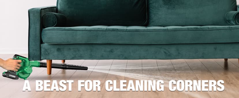 K I M O. Cordless Leaf Blower Vacuum Combo 4 in 1, 3 Nozzles &3 Modes for Inflation & Deflation, Extended Tube & Variable Speed, 20000RPM 150MPH, 2x2000mAh Battery Powered Leaf Blowers for Lawn Care