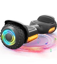 Gyroor H40 Kids Electric Scooter, 180W Motor, Up to 10 MPH, LED Display & Colorful Lights, Adjustable Height, for Boys & Girls Ages 8-12, Great Birthday Gift