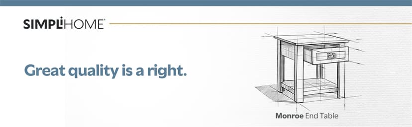 SIMPLIHOME Monroe SOLID ACACIA WOOD 22 inch Wide Square Rustic End Side Table in Distressed Charcoal Brown for the Living Room and Bedroom