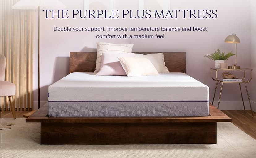 Purple Plus King Mattress - 11" GelFlex Grid, Premium Comfort Foam, Better Than Memory Foam, Temperature Neutral, Responsive, Breathable, Pressure Relief, Made in USA