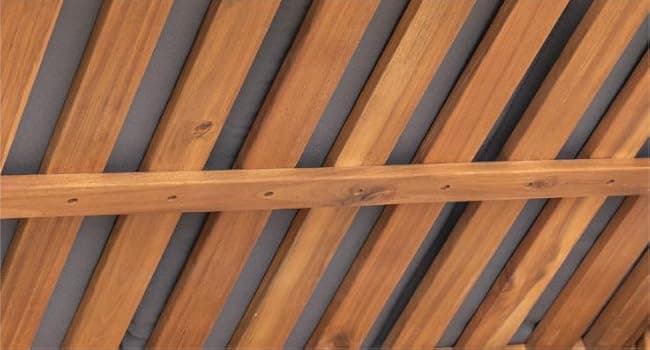 Devoko Outdoor Couch Acacia Wood Patio Couch with Adjustable Armrests, Outdoor Convertible Sofa with Removable Cushions & Pillows for Patio, Porch, Poolside(Grey)