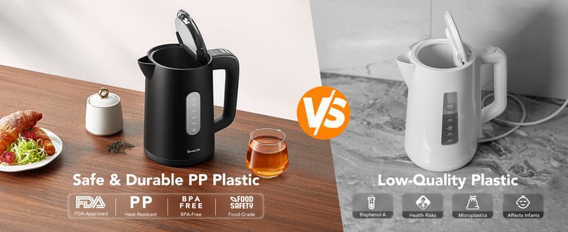 GoveeLife Smart Kettle Temperature Control 1.7L, 1500w WiFi Tea Kettle Electric with LED Indicator Lights, Remotely Control, 2H Keep Warm, 4 Presets Hot Water Boiler for Tea & Coffee & DIY