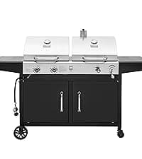 Royal Gourmet GA5401T 5-Burner Propane Gas Grill with Sear Burner and Side Burner, Stainless Steel BBQ Grill with 632 Sq. In. Grilling Area for Outdoor Barbecue Cooking, 64,000 BTUs, Silver