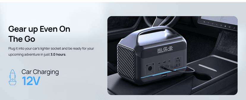 Portable Power Station 600W with Solar Panel 80W, 288Wh LiFePO4 Battery Backup w/2 AC Outlets, 1.7H Fast Charging Solar Generator for Camping, RV Travel, Home Emergencies