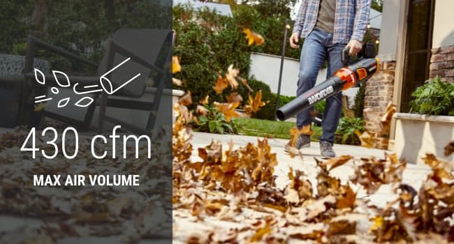 WORX 40V Turbine Leaf Blower Cordless Without Battery and Charger, Brushless Motor Blowers for Lawn Care, Compact and Lightweight Cordless Leaf Blower WG584.9 – Tool Only