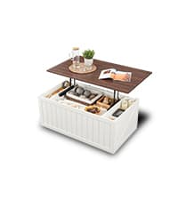 Farmhouse TV Stand for 80 Inch TVs, 38" Tall Entertainment Center w/Storage Cabinets and Sliding Barn Door, Media Console Cabinet w/Soundbar & Adjustable Shelves for Living Room, 69inch (White)