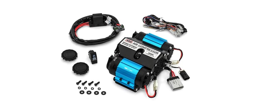 ARB CKMTA12 '12V' On-Board Twin High Performance Air Compressor, Ideal for Air Lockers Locking Differentials, Tire Inflator, Air Horn, Air Tools and Pneumatic Tools.