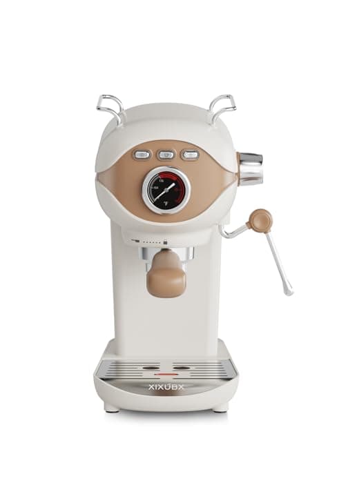 Espresso Machine, 20 BAR Pump Temperature Control, Compact Espresso Maker with Steam Milk Frother, Professional Coffee Makers for Home, Cappuccino, Latte, Gifts for Coffee Lover, Black