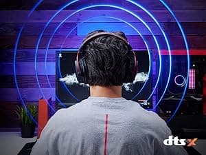 HyperX Cloud Alpha Wireless - Gaming Headset for PC, 300-hour battery life, DTS Headphone:X Spatial Audio, Memory foam, Dual Chamber Drivers, Noise-canceling mic, Durable aluminum frame,Red