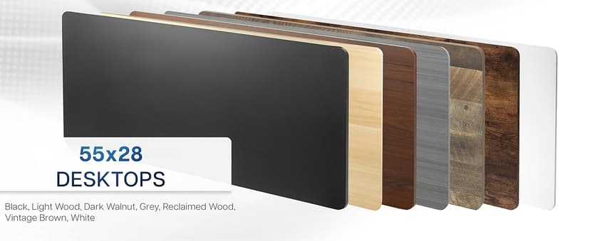 VIVO Electric 60 x 24 in Standing Desk, Memory Height Adjustment, 1B Series, One-Piece Black Top, Black Frame, DESK-KIT-1B6B