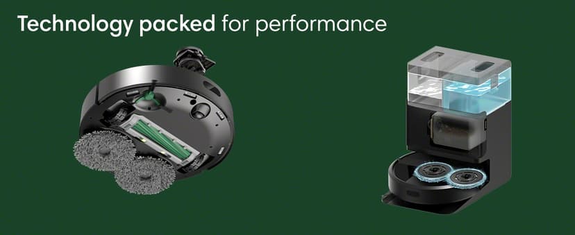 iRobot Roomba Plus 405 (G181) Combo Robot Vacuum & Mop with AutoWash Dock - Amazon Exclusive, Dual Spinning Mop Pads, Self-Empties for 75 Days, Intense Suction, Pad Washing & Drying, Pad-Lift, LiDAR