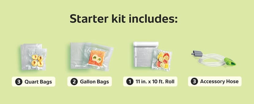 FoodSaver Vacuum Sealer Machine, Automatic Bag Detection, Sous Vide Friendly, with sealer bags, roll, handheld vacuum sealer, black