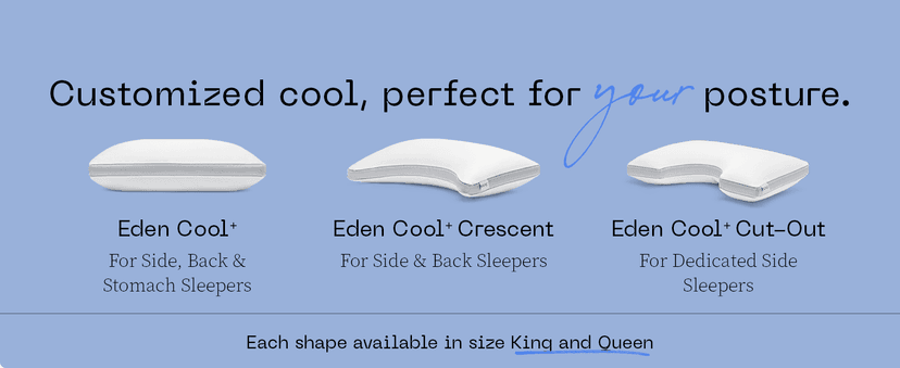 Coop Home Goods Cool+ Crescent Adjustable Pillow, Queen Size Plus Shaped Memory Foam Pillows with Cooling Gel, Neck Support, Back or Side Sleeper Pillow, CertiPUR US/GREENGUARD Gold