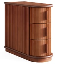 Tribesigns Solid Wood End Table, Fully Assembled Narrow Side Table with Drawers, Pre-Assembled Nightstand Slim Bedside Table for Small Spaces, Living Room, Bedroom, Brown