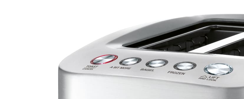 Breville Die-Cast Smart Toaster, 2-Slice, Brushed Stainless Steel