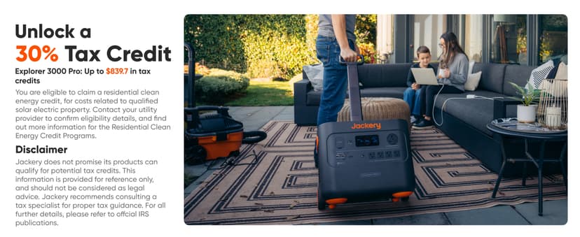 Jackery Solar Generator 3000 PRO 400W, 3024Wh Power Station with 2x200W Solar Panels, Fast Charging in 2.4 Hours, Intelligent BMS, 2xPD 100W Ports for RV Outdoor Camping & Power Outages Black, Orange