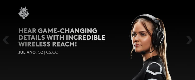 Logitech G PRO X 2 Lightspeed Wireless Gaming Headset: Wireless Gaming Headphones with Mic, 50mm Graphene Drivers, 2.02.0—7.1 Surround, Bluetooth/USB/3.5mm Aux, for PS4/PS5/PC/Nintendo Switch - Black