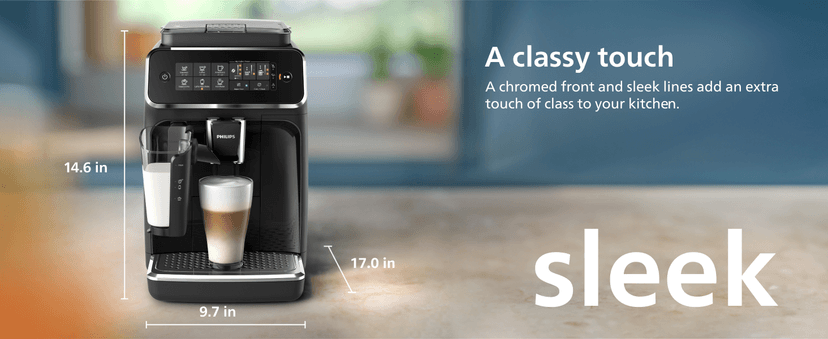 Philips 3200 Series Fully Automatic Espresso Machine, LatteGo Milk Frother, 5 Coffee Varieties, Intuitive Touch Display, 100% Ceramic Grinder, AquaClean Filter, My Coffee Choice, Black (EP3241/54)