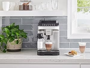 De'Longhi Magnifica Evo Automatic Espresso & Coffee Machine with Automatic Milk Frother for Latte, Cappuccino, Iced Coffee, Built-in Grinder, ECAM29084SB