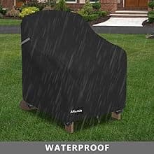 Swivel Patio Chair Covers 2 Pack,Waterproof Heavy Duty Outdoor Chair Covers,Patio Swivel Chair Covers for Outdoor Furniture (30 W x 34 D x 38.5 H inches)Black.