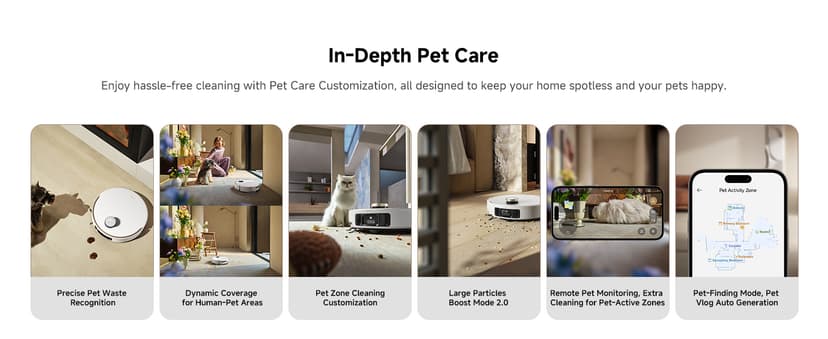 Mova V50 Ultra Complete Robot Vacuum and Mop Self-Cleaning, 24,000 Pa Suction, Liftable Navigation with Obstacle Overcoming and Warm Water Mopping with DuoSolution System Designed for Pets, White