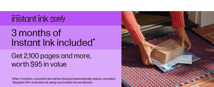 HP OfficeJet 8015e Wireless Color All-in-One Printer, 6 month Instant Ink trial included