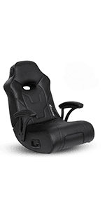 X Rocker V Rocker SE Black Foam Floor Video Gaming Chair for Adult, Teen, and Kid Gamers -2.1 High Tech Audio and Wireless Capacity - Foldable and Ergonomic Back Support (5130301)