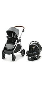 Graco Modes Nest2Grow Travel System, Ren with Expandable Double Stroller