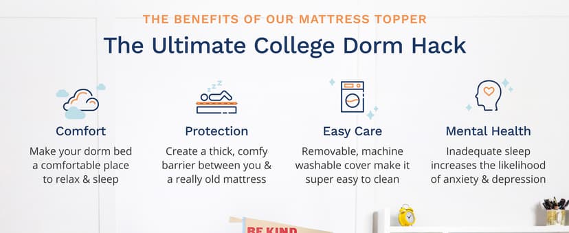 ViscoSoft 3 Inch Memory Foam Mattress Topper Twin XL - Select High Density Ventilated Extra Long Mattress Pad - Premium Removable Rayon Cover