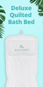 Bath Pillow for Tub, Luxury Bathtub Pillow Head and Neck Support, Relaxing Spa Cushion Head Rest for Tub, Bathtub Accessories for Women and Men with Quick Drying 3D Air Mesh Portable Washable