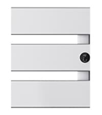 Electric Towel Warmer, 18.35" W x 22.8" H Wall-Mounted Towel Heater with Built-in Timer, Waterproof Aluminum Towel Warmer for Bathroom, Support Plug-in and Hardwired, Black, K3-R-B