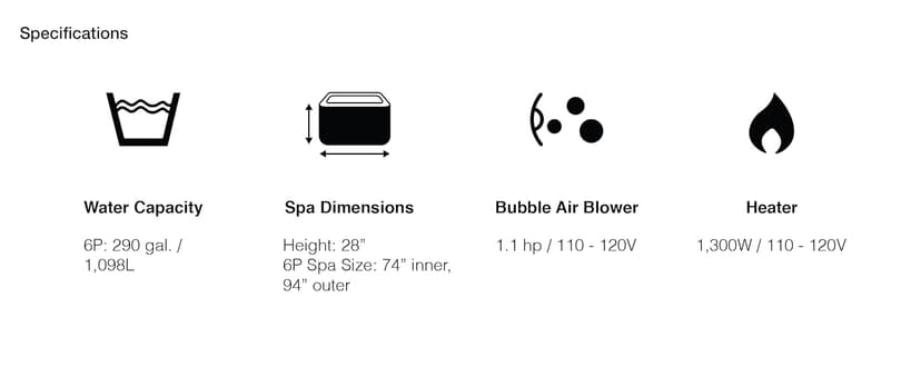 INTEX 28451EP PureSpa Greystone Deluxe Spa Set: Includes Energy Efficient Spa Cover and Wireless Control Panel – Spa Control App – Built-in FastFill Inflation System – 6 Person Capacity – 77" x 28"