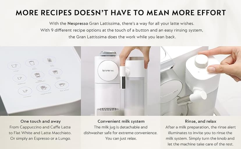 Nespresso Gran Lattissima by De'Longhi, White