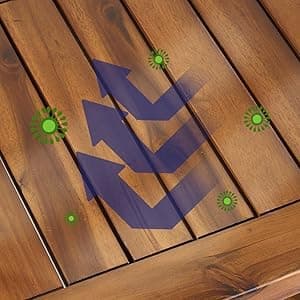 Teak Shower Bench, 20" Solid Wood Shower Stool Waterproof Shower Seat with Storage Shelf for Bathroom, Indoor & Outdoor Use