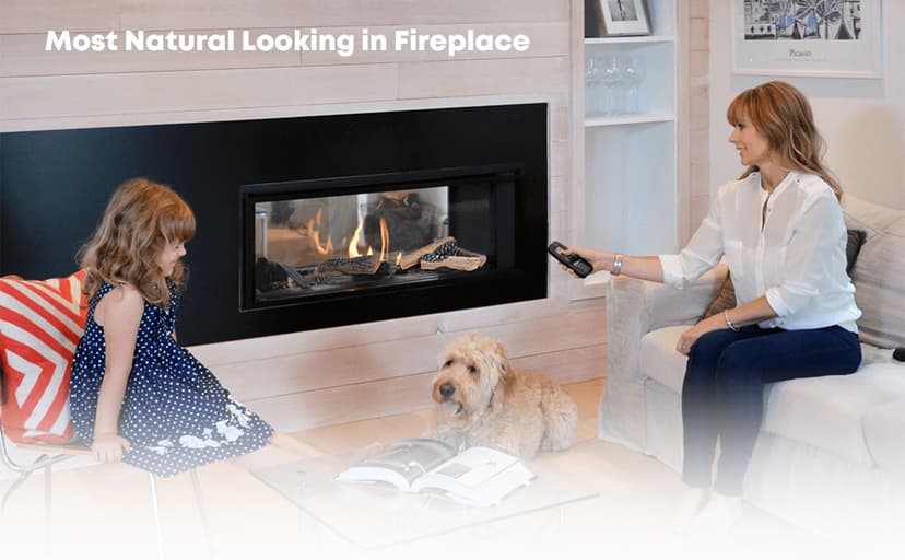 Stanbroil Large Ceramic Gas Logs, 10 Piece Set of Decoration Ceramic Wood Logs for All Types of Ventless, Gel, Ethanol, Electric, Gas Inserts, Propane, Indoor or Outdoor Fireplaces & Fire Pits