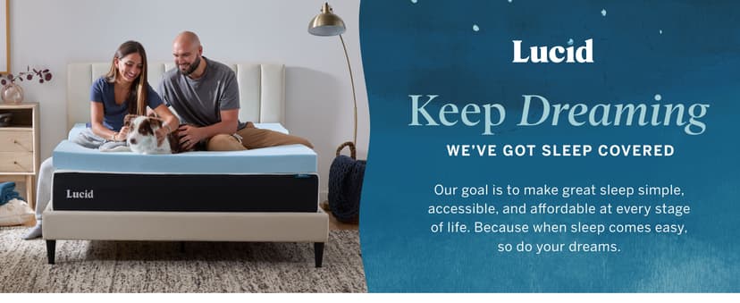 LUCID 4 Inch Gel Memory Foam Mattress Topper-Ventilated Design-Ultra Plush-Queen