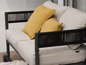 Grand patio 5-Piece Outdoor Furniture Set, 5 Seats Wicker Sofa Conversation Set with 3-Seat Couch, Thick Cushions and Coffee Table, for Backyard, Balcony, Garden (Beige)