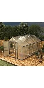 10'x10' Hardtop Gazebo, Heavy Duty Aluminum Permanent Hardtop Gazebo Outdoor Pavilion with Curtains and Netting for Garden (Khaki, 10'x10')