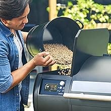 Origin-580 Wood Pellet Smoker Grill - A.I. Powered and WiFi Grill with PID controller, BBQ Grill 580 sq.in Cooking Area, Meat Probe, 8-in-1 Outdoor Smoker