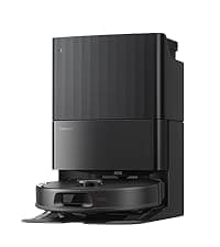 roborock Qrevo Series Robot Vacuum and Mop, 8000Pa Suction, Upgraded from Qrevo S, Anti-Tangle Brushes, Smart Obstacle Avoidance, Auto Mop Washing, All-in-One Dock, 200RPM Spinning Mops, Black(QV 35A)