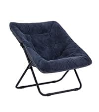 Lazy Chair and Ottoman, Large Accent Lounge Chair with Armrests and a Side Pocket, Modern Leisure Upholstered Sofa Reading Armchair with Footrest for Bedroom, Living Room, Dorm Rooms, Office