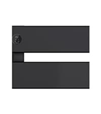 Electric Towel Warmer, 18.35" W x 22.8" H Wall-Mounted Towel Heater with Built-in Timer, Waterproof Aluminum Towel Warmer for Bathroom, Support Plug-in and Hardwired, Black, K3-R-B