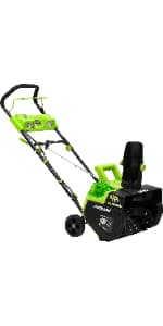 Earthwise SN70016 Electric Corded 12Amp Snow Shovel, 16" Width, 430lbs/Minute