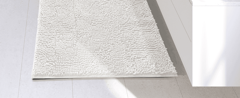 Hearth & Harbor Bathroom Rugs Sets 2 Piece, Chenille Bath Mat Set - Machine Washable Bath Mats for Bathroom Non-Slip Backing Rubber Quick Dry Bathroom Mat - Navy Bath Rug, 17x24-20x32