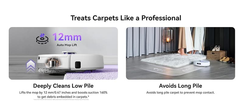 NARWAL Freo Z Ultra Robot Vacuum and Mop Combo, Dual RGB Cameras and Chips, AI Avoidance, 12000Pa Suction, Real-Time Decisions, Adaptive Hot-Water Self Wash & Self Emptying, Pet Hair, Quiet, Grey