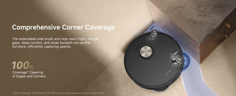 DREAME L50 Ultra Robot Vacuum and Mop Black with Auto-Empty and Mop Self-Cleaning, Precise Obstacle Avoidance, 19,500Pa Suction, HyperStream Detangling DuoBrush