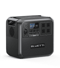 BLUETTI Solar Generator AC180, 1152Wh LiFePO4 Battery Backup w/ 4 1800W (2700W peak) AC Outlets, 0-80% in 45Min, for Camping, Off-grid, Power Outage